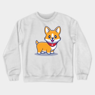 Cute Corgi Puppy Crewneck Sweatshirt